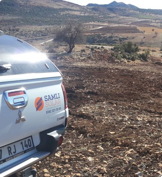 Samlı Solar Enerji firması, Gaziantep'teki 2. büyük projesine Atalar köyünde başladı.